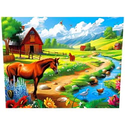 WSCXSC Puzzles for Adults 300 Pieces Puzzle Horse Animals Puzzles Games Brain Teaser Thick Paper Adult Puzzles Pieces Fit Together Challenging Puzzles for Adult Children Elderly Gift Toy 20.5 x 15 in