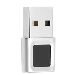 Pomya USB Fingerprint Reader, for Win 10/11 32/64 bits, Security Key Biometric Fingerprint Scanner, 360 Degree Touch Fast Matching, for Laptop PC Computer