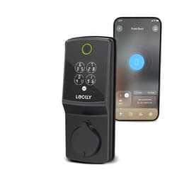 Lockly Smart Lock Secure Pro, Fingerprint Keyless Entry Door Lock, Built-in Wi-Fi, Front Door Smart Lock Deadbolt, 8 Months Battery, PIN Genie Keypad, No Monthly Fees, Built-to ANSI Standard