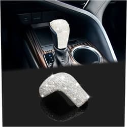 TOMALL Bling Gear Shift Knob Cover Compatible with Toyota Camry 2018 2019 2020 2021 Bling Shifter Panel Trim Bling Interior Accessories Shift Gear Lever Cover Sparkly Decorations for Car