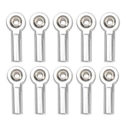 Share Goo 10Pcs ShareGoo M3 Tie Rod End Ball Head Holder Link 3mm Thread Ball Joint Compatible with Redcat HSP Traxxas Axial 1/10 RC Car Truck Boat DIY Robot Airplane,L26mm (Silver)