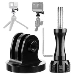 Niewalda Tripod Mount Adapter,Gopro Tripod Mount Aluminum,Gopro Tripod Adapter Mount,Compatible with GoPro Hero 9, 8, 7, 6, 5, 4, DJI Osmo, Sjcam, Xiaoyi Action Cameras