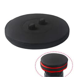 WAO ZONE Retractable Folding Stool Cushion, Round Thickened Telescopic Stool Seat Cushion with Memory Foam (Black)(Not Include Stool)