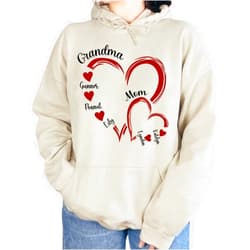 IZI POD Personalized Mom Grandma Shirt, Grandkids Name Shirt, Mom Shirt for Women, Mimi Nana Shirt, Gift for Mothers Day, Christmas