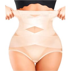 Nebility Plus Size Shapewear for Women Tummy Control Butt Lifting Panties Hi- Waist Trainer Body Shaper Short Belly Underwear