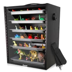 ONULISS Miniature Carrying Case, Miniatures Storage Case with Adjustable Shoulder Strap, Display Cases for Collectibles Miniatures with 6 Trays for Warhammer 40k (Miniature Not Included)