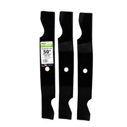 Maxpower 561546B 3 Heavy-Duty Blades for Many 50 in. Cut MTD, Cub Cadet, Troy-Bilt Mowers Replaces OEM #'s 742-04068, 759-04047, 759-4047, 942-04068 Black
