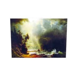 Generic Albert Bierstadt Pugest Sount on The Pacific Coast Canvas Wall Art Poster Decorative Bedroom Modern Home Print Picture Artworks Posters 12x18inch(30x45cm)