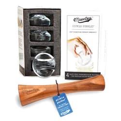 Masontops Pickle Packer Vegetable Tamper & Pickle Pebble Glass Weight Fermentation Tool Set - Regular Mouth Canning Kits