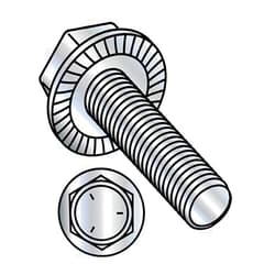 Korpek.com 3/8-16X2 1/2 Serrated Hex Flanged Washer Full Thread Grade 5 w/Head Markings Zinc (Pack Qty 250) BC-3740MWW5 by Korpek