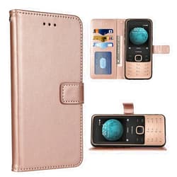 FDCWTSH Compatible with Nokia 225 4G (Not for Nokia 225 2014)Wallet Case Wrist Strap Lanyard Leather Flip Cover Card Holder Stand Cell Accessories Phone Cases for Nokia 225 4G 2020 Women Men Rose gold