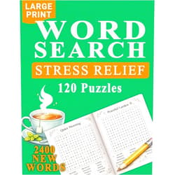 D&T Publishing Large Print Stress Relief Word Search: 120 Easy Puzzles for Relaxation, Calm, and Peaceful Focus: Large Grid, Easy-to-Read Puzzles for Quiet Moments and Mental Breaks