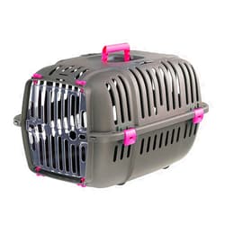 Ferplast Jet Pet Carrier: Value Dog Carrier Suitable for Toy Dog Breeds & Small Cats, Assembled Dimensions: 12.6L x 18.5W x 11.42H inches, Fuchsia