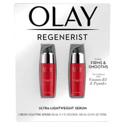 Olay Regenerist Micro-Sculpting Serum, 2-Pack, Ultra-Lightweight Anti-Aging Moisturizer, 100ml (3.4 FL OZ) Total