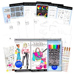 Fashion Angels Fashion & Accessory Design Sketch Set, Includes Sketch Pad with Stickers & Markers, Ultimate Fashion Design Sketch Book for Girls