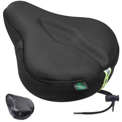 Zacro Bike Seat Cushion - Gel Padded Bike Seat Cover for Men Women Comfort, Extra Soft Exercise Bicycle Seat Compatible with Peloton, Outdoor & Indoor