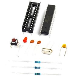Naughtystarts Breadboard Basic Kits for Arduino Project Atmega328P-PU Atmega328p with Uno R3 Bootloader, Dip28 Socket,16MHz Crystal, 1M Resistor, 100nF Capacitor, Reset Tactile Switch