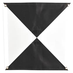 Sky High Bull's-Eye (24”x24”) Drone Ground Control Point (GCP) - UAV Aerial Target for Mapping & Surveying (6 Pack) | Iron Cross Center Passthrough (Black/White Markers)