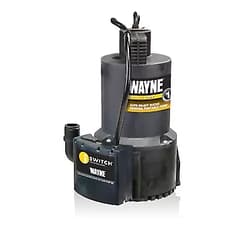 Wayne 57729-WYN1 EEAUP250 1/4 HP Automatic ON/OFF Electric Water Removal Pump , Black