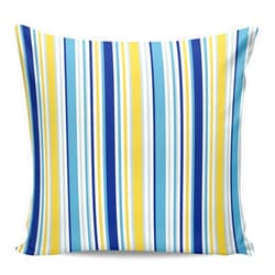 Aiesther Stripe Throw Pillow Covers Blue Yellow Colorful Striped Texture Pillowcase Home Decor Cushion Case for Couch Sofa Bed 18