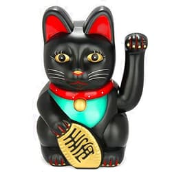 EIGRAMSET Monkey King Feng Shui Lucky Cats Lucky Beckoning Waving Wealth Cat Maneki Neko 6