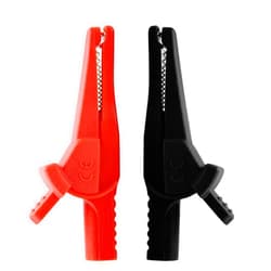 ZIBOO ZB285-2 multimeter Alligator Clips Safety Alligator Clip Compatible with Fluke Phase Rotation Indicator use with TL222 and TL224 Test Leads Substitute for AC285