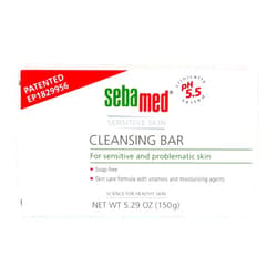 SEBAMED Cleansing Bar - Soap-free Gentle and Deep Pore Hydrating Cleanser with Vitamins and Lecithin - Recommended for Sensitive and Problematic Skin (150g) Pack of 2