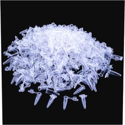 BronaGrand 1000 Pieces 0.2 ml Disposable Micro Centrifuge Tubes with Attached Lid Clear White PCR Tubes