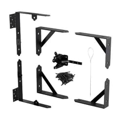 VFJJ Anti Sag Gate Kit for Wooden Fence,Gate Corner Brace Bracket Gate Frame Kit,Heavy Duty Adjust A Gate Support Hardware Kit with Self-Locking Gate Latch for Driveway&Corral Gates,Shed Door,Wood Window