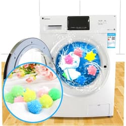 EOQPDECD 10 Pcs Reusable Anti-Winding Washing Machine Ball Dryer Balls Mix Colors Catchers for Laundry Anti-Winding Tidy Clothes Laundry Balls for Washing Machine Deep Cleaning (4.4CM, Mix Colors)