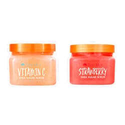 Tree Hut Vitamin C and Strawberry Shea Sugar Body Scrubs, Both 18 oz, Ultra Hydrating and Exfoliating
