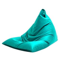 Nobildonna 4ft Bean Bag Chair Cover (No Filler) for Adults, 400L Extra Large Premium Velvet Beanbag Chair Cover, Washable Beanbag Without Filling Ultra Soft Triangular Lazy Sofa Cover (Dark Green)