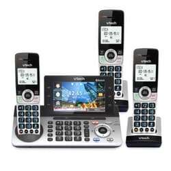 VTech IS8251-3 Business Grade 3-Handset Expandable Cordless Phone for Home Office, 5