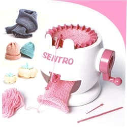 FYGAIN SENTRO Knitting Machine, 22 Needles Knitting Machines for Kids, Crochet Knitting Machine Kit for Sock/Hat/Pumpkin