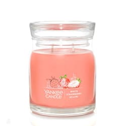 Yankee Candle White Strawberry Bellini Scented, Signature 13oz Medium Jar 2-Wick Candle, Over 35 Hours of Burn Time