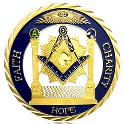 JYGCOIN Gold Plated Master Mason Symbol Proud Freemason Challenge Coin…