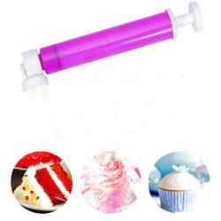QWLWBU Manual Airbrush for Decorating Cakes,DIY Baking Cake Airbrush Pump for Cakes Glitter Decorating Tools, Coloring Spray Gu n with 4 Pcs Tube,for Cupcakes Cookies and Desserts