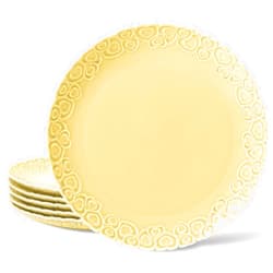 HOMBENE DINNERWARE NOT ONLY FOR DINNER HOMBENE Heartbeat Dinner Plates Set of 6, 10.5