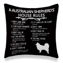 TNUW TUNW Australian Shepherd Throw Pillows Cushion Cover Decorative Pillowcase, Australian Shepherd Gifts, Aussie Dog Gifts for Women, Australian Shepherd Must Haves, 18×18 Inch