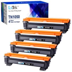 LxTek Compatible Toner Cartridge Replacement for Brother TN1050 TN-1050 TN 1050 Compatible with HL-1110 1210W 1212W 1112 Compatible with DCP-1510 1610W 1612W 1512 1910W 1810 (Black,4-Pack)