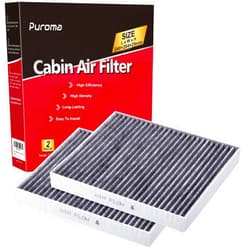 Puroma Cabin Air Filter with Activated Carbon, Replacement for 6091C, CP966, CF11966, Buick Enclave, LaCrosse, Cadillac ATS, CTS, Chevrolet Camaro, Cruze, Impala, Malibu, Silverado, GMC Sierra, Yukon