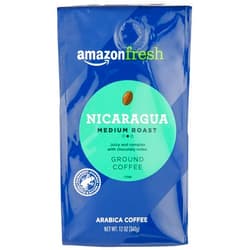 Amazon Fresh, Nicaragua Ground Coffee, Medium Roast, 12 Oz