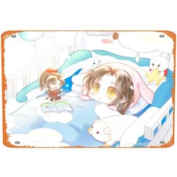 CULtp Wei Wuxian, Wei Ying, Lan Wangji, Lan Zhan Retro Metal Sign for Garden Club Outdoor Indoor Home Wall Decorative 8x12 inch