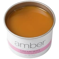Amber Cream Wax Soft Strip Depilatory Wax with Tea Tree Oil, 14 Ounces