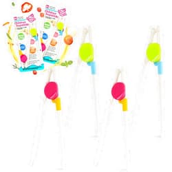 Kidsfantasy 4 Pairs Kid Chopsticks, Training Chopsticks Set Learning Chopstick Detachable for Beginners Children Dishwasher Safe