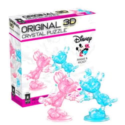 BePuzzled | Disney Minnie and Mickey Mouse Heart Deluxe Original 3D Crystal Puzzle, Ages 12 and Up