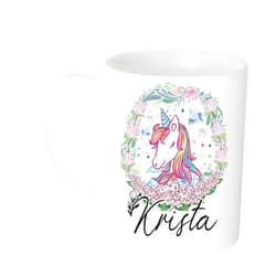 Generic Coffee Mug Personalized Name Coffee Mugs, Unicorn and Krista Coffee Mug with Name, 11 Oz - Gifts for Women, Gifts for Kids, Birthday Gifts, Christmas Gifts 11oz White Mug 910159