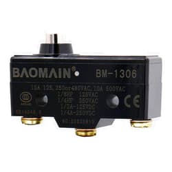 Baomain Shortbush Typically 250VAC 15A Micro switch BM-1306 (TM-1306) CE