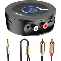 BLACKHORSE Bluetooth 5.2 Receiver for Home Stereo - AUX Adapter for HiFi, Wired Speakers,with Jack 3.5mm/RCA, Long Range, Low Latency and HD Audio