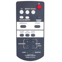 ALLIMITY New FSR66 ZJ78750 Replacement Remote Control fit for Yamaha Front Surround System YAS-103 YAS-93 ATS-1030 YAS103 YAS93 ATS1030 YAS-203 YAS-105 YAS-101 YAS-152 SRT-700 ATS-1050 ATS-1050BL ATS-1050-R